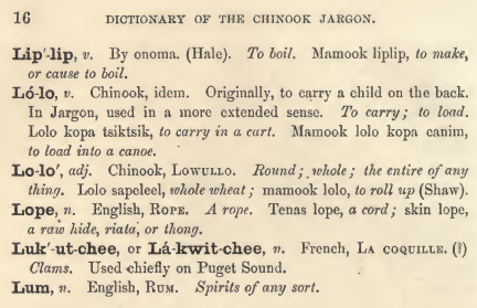 Lolo in Trade Jargon - Discover Lewis & Clark