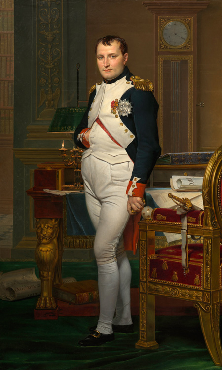 Napoleon standing in his Study in the Tulleries