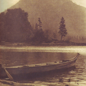 A coastal canoe ready to cross the river